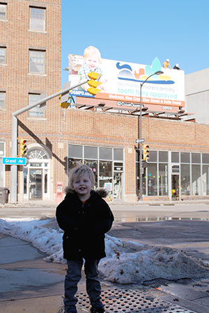 DSMPD Billboard - Pediatric Dentist in West Des Moines, IA